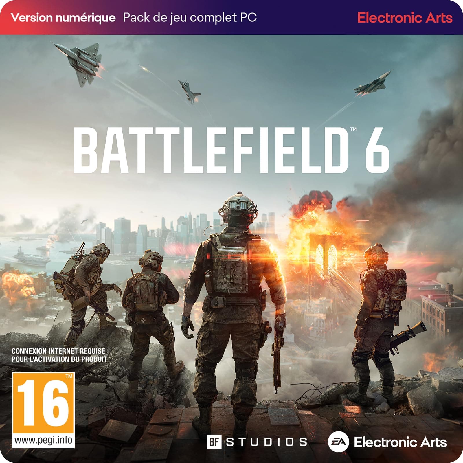 Battlefield 6 Édition Standard PCWin | Téléchargement code EA App| Jeu Vidéo | Français Standard | Téléchargement PC - Code EA App