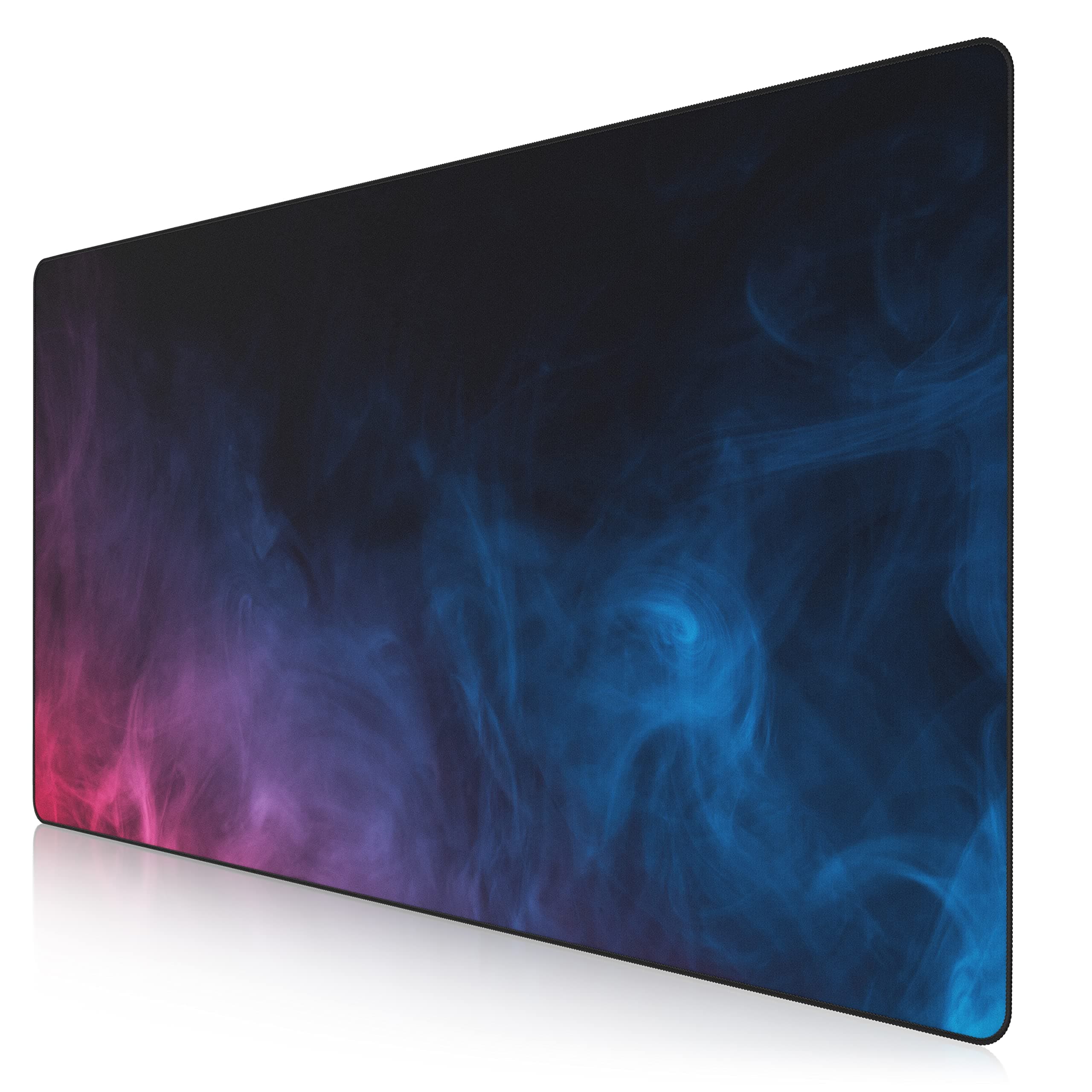 CSL - Übergröße Mauspad Gaming Titanwolf 1200x600mm - XXXL Mousepad groß - Tischunterlage Large Size - verbessert Präzision und Geschwindigkeit - XXL für Logitech Maus und Tastatur - Color Smoke