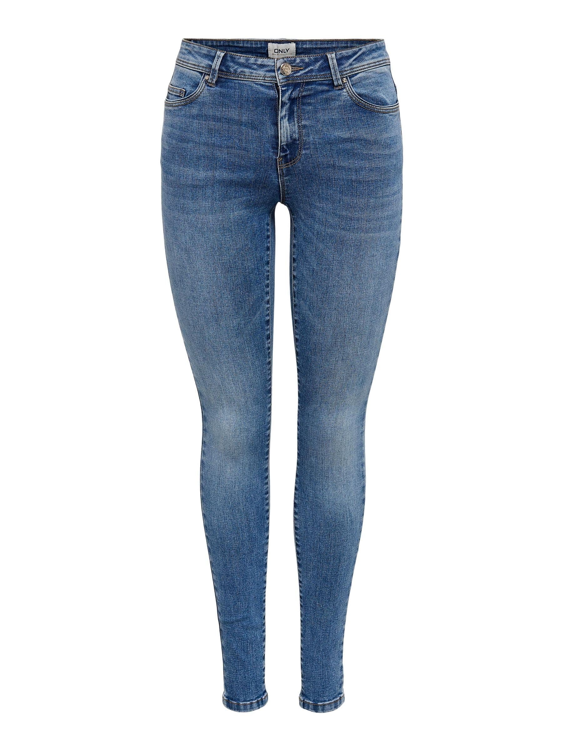 ONLY Female Skinny Jeans ONLWAUW Mittlere Taille Skinny Fit Jeans