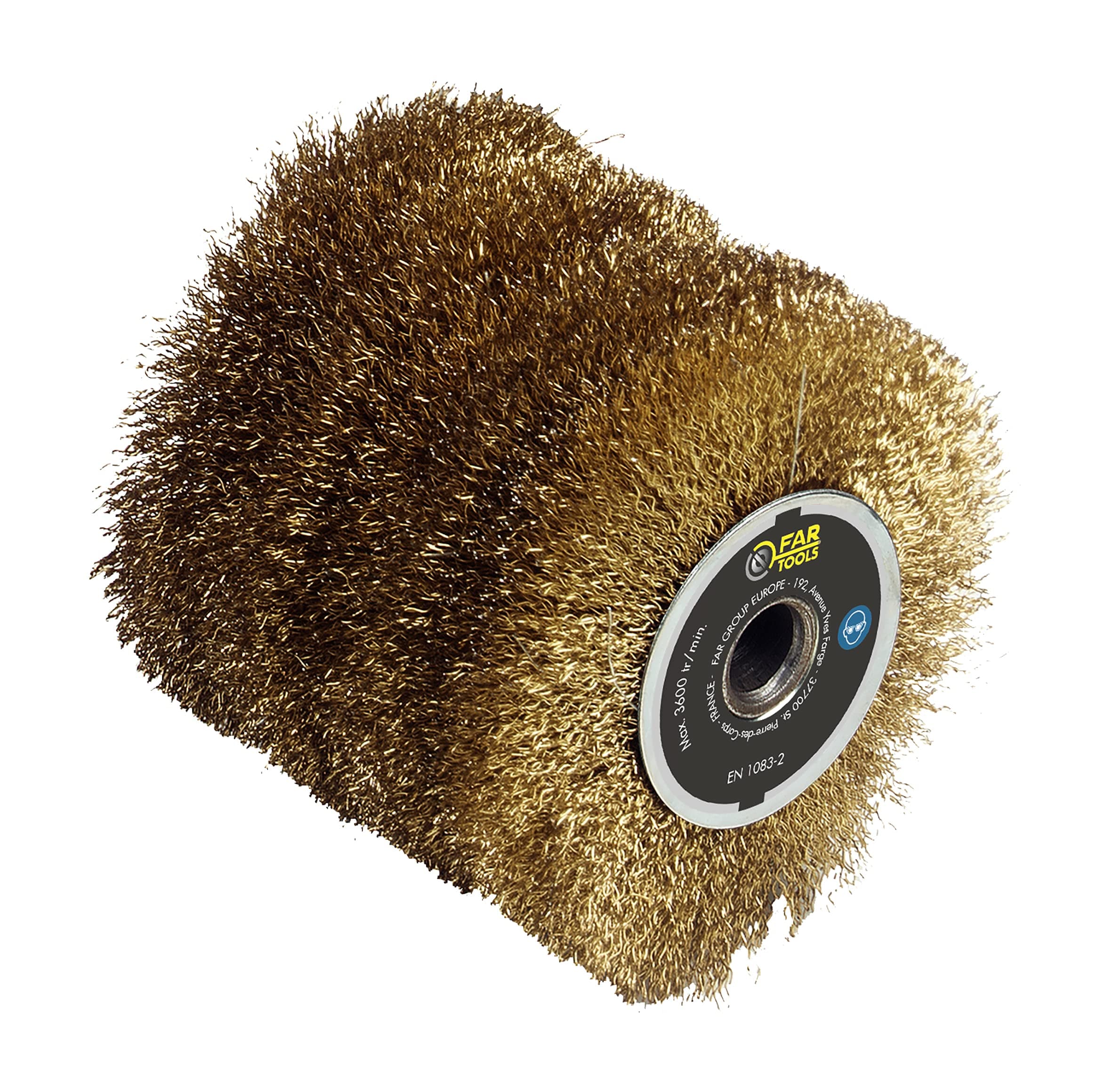 Fartools Brosse fil laitonné 0,3mm Ø120mm/L100mm