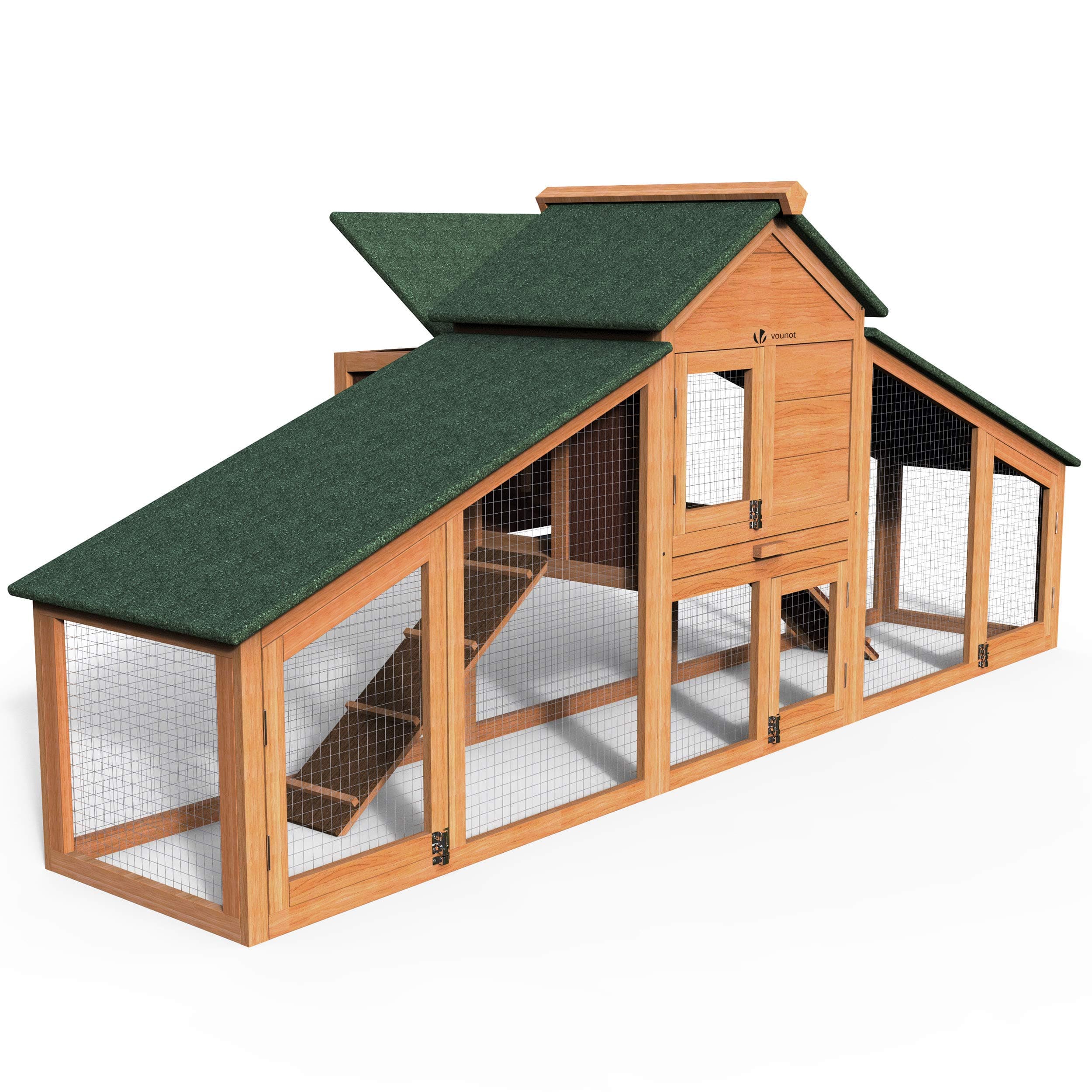 vounot Poulailler en Bois XL avec Pondoir Et Perchoir