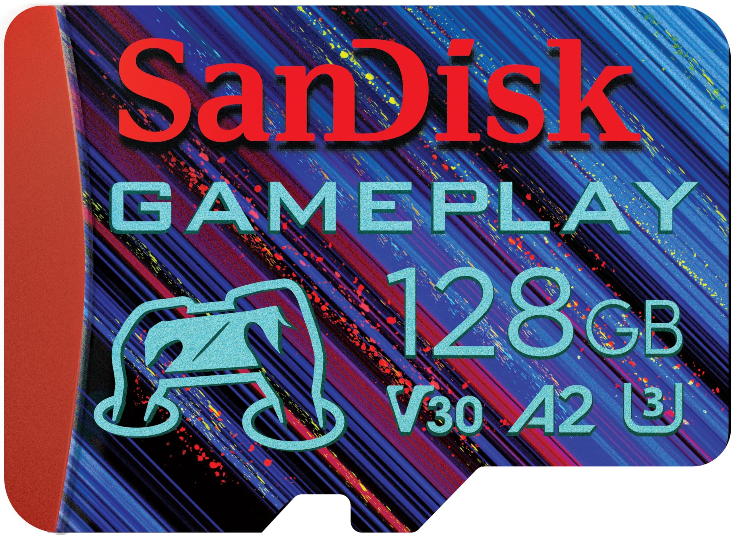 SanDisk 128 Go GamePlay Carte microSD pour jeu sur smartphone/console portable, jusqu’à 190 Mo/s