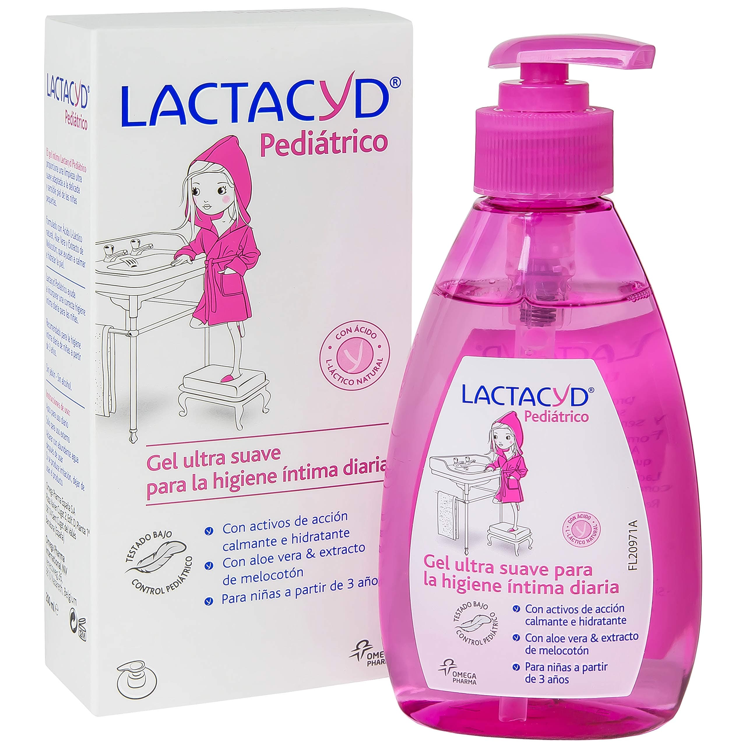 LACTACYD Gel de Higiene Íntima Pediátrico para Niñas a Partir de 3 Años 200 ml