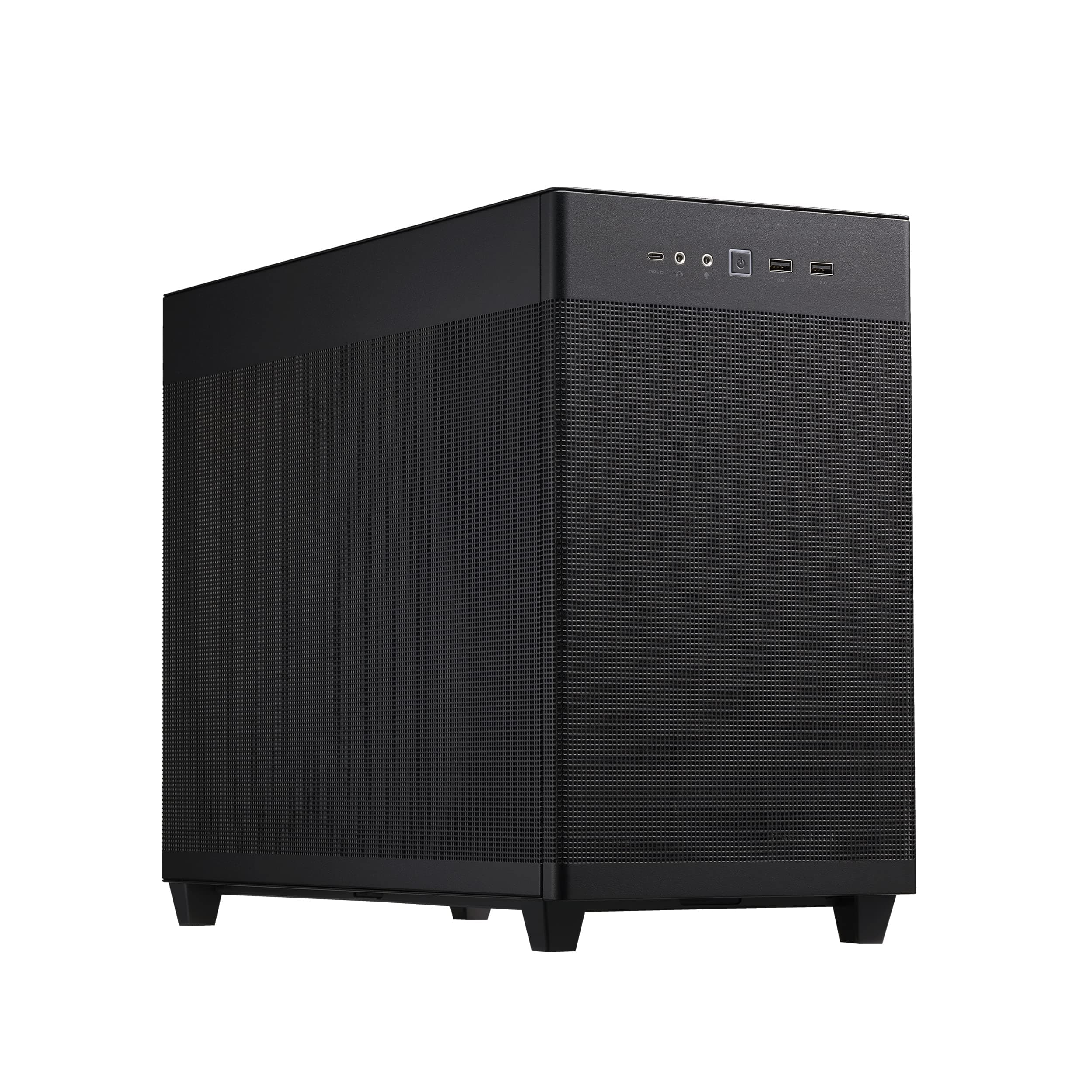 Boîtier ASUS Prime AP201 - MicroATX, Support radiateur 360 mm, Carte Graphique 338 mm, Panneaux Mesh Quasi-filtrants, Panneaux latéraux sans Outil, USB 3.2 Gen 2 Type-C Avant