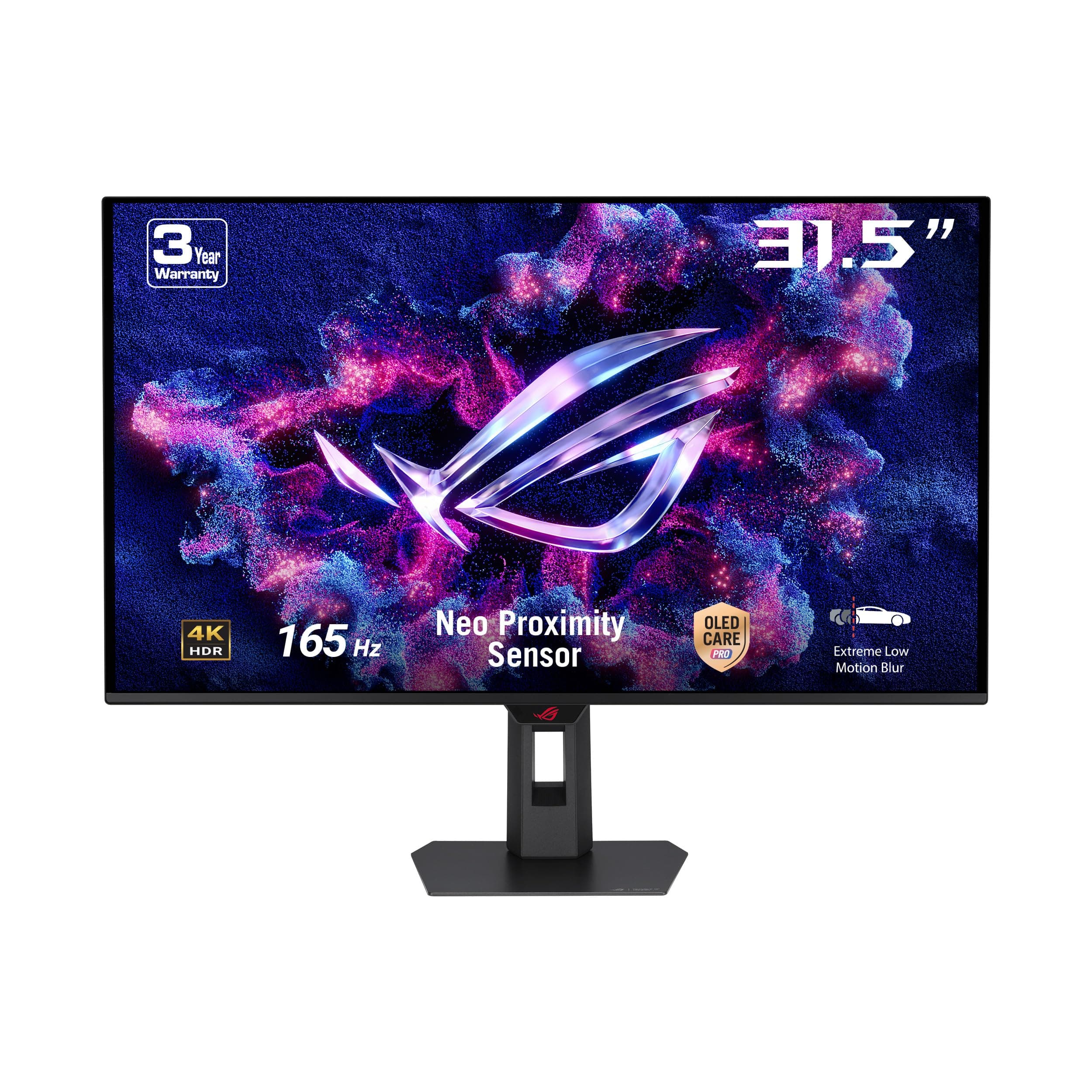 ASUS ROG Strix XG32UCDS Moniteur de Jeu 31,5" 4K UHD QD-OLED (3840 x 2160), 165 Hz, 0,03 ms (GTG) Response Time, Neo Proximity Sensor, G-Sync, DisplayWidget Center, Noir