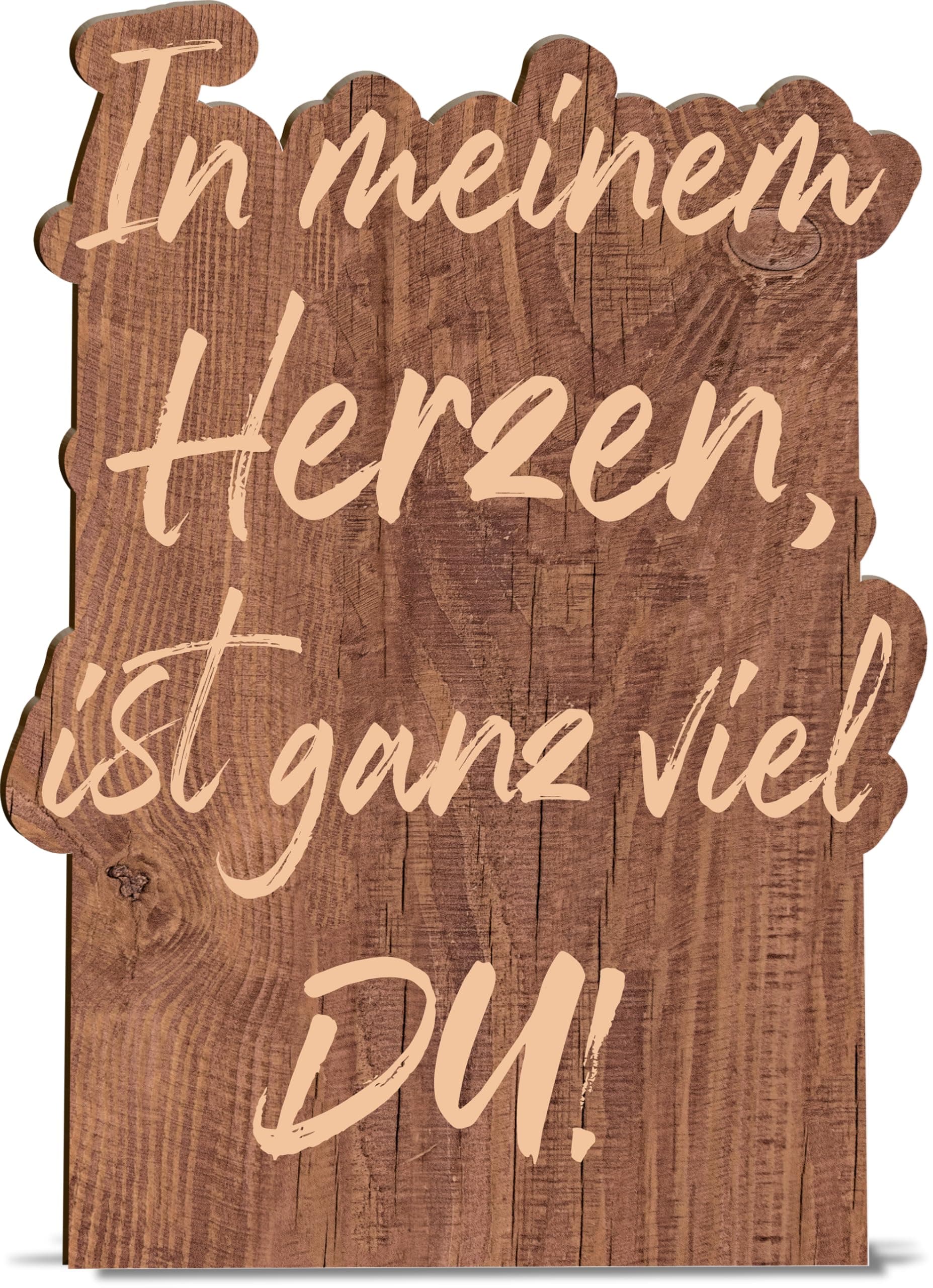 Paarkarte Holzkarte - In meinem Herzen ist ganz viel DU Geburtstagskarte | Ganz viel Liebe, Jahrestag, Liebe Ehe Partner Partnerin Love Herz ewig, Lustige Liebeserklärung