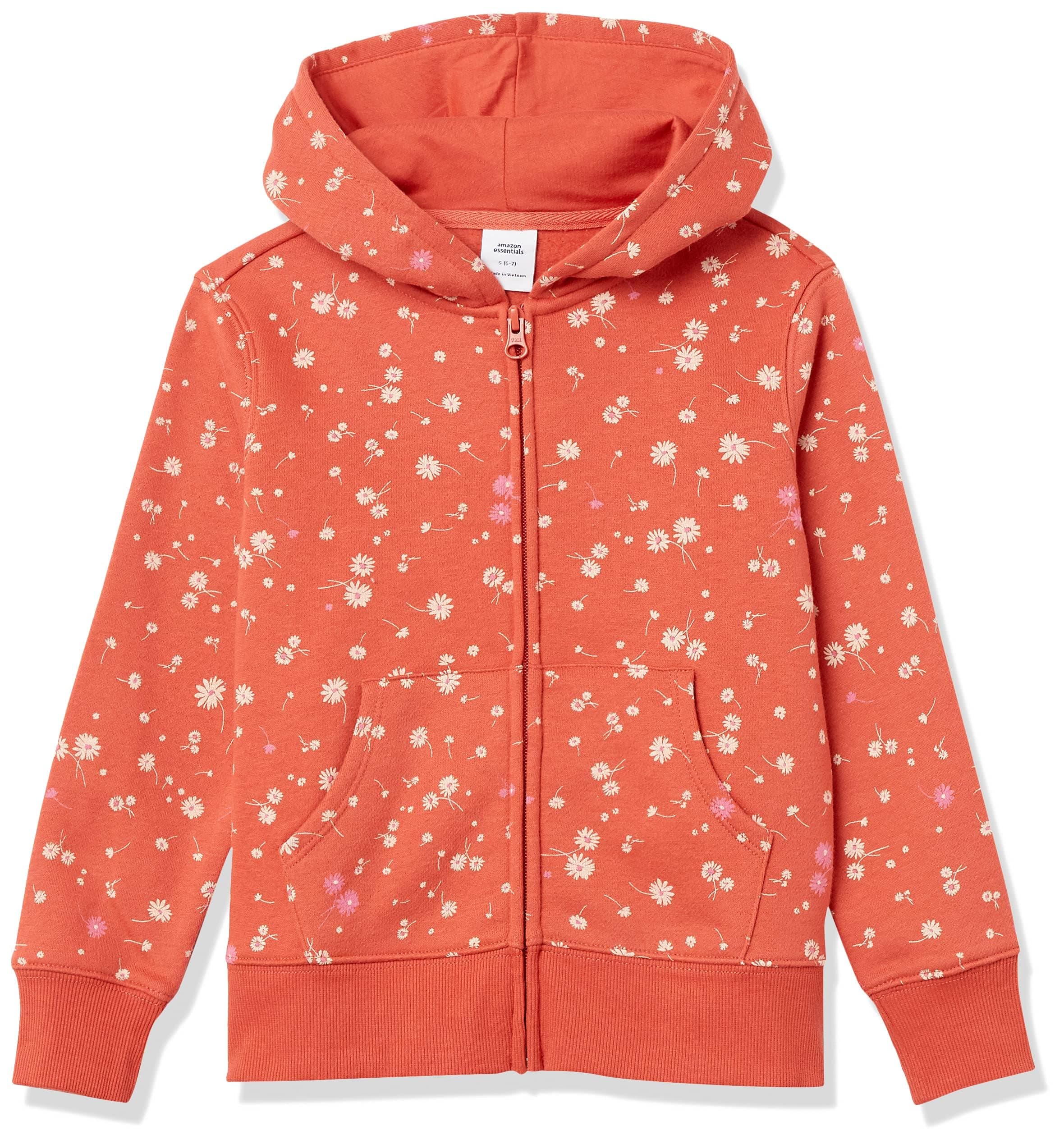 Amazon Essentials Mädchen Fleece-Kapuzenpullover mit Reißverschluss