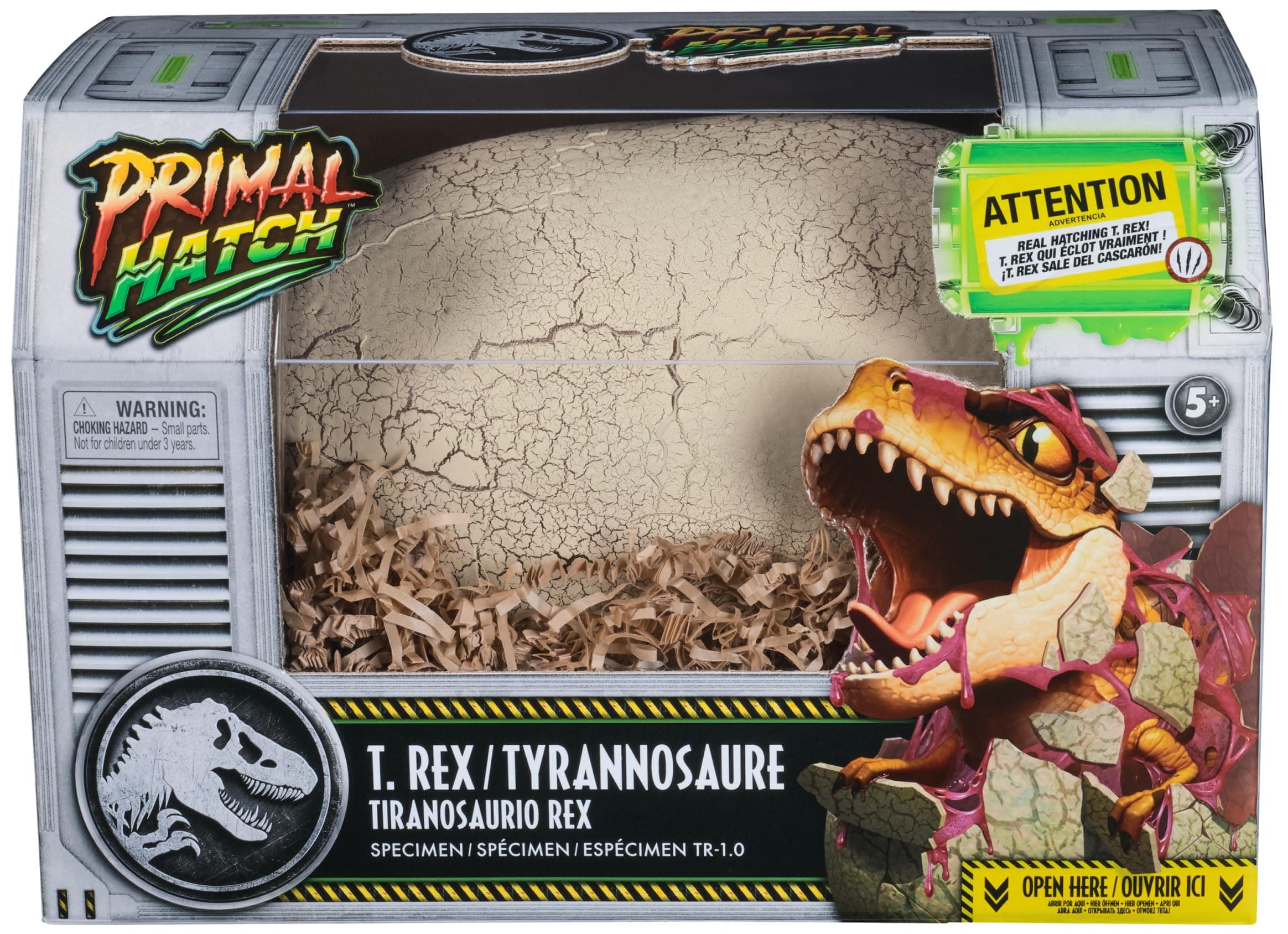 Dino Rising - Figura Jurassic Dinosaurio Interactivo: Incuba y Entrena a tu Bebé Tiranosaurio Rex, con +100 Sonidos y Reacciones - 6072462 - Regalo Niño 5 Años + - Dinosaurios Juguetes