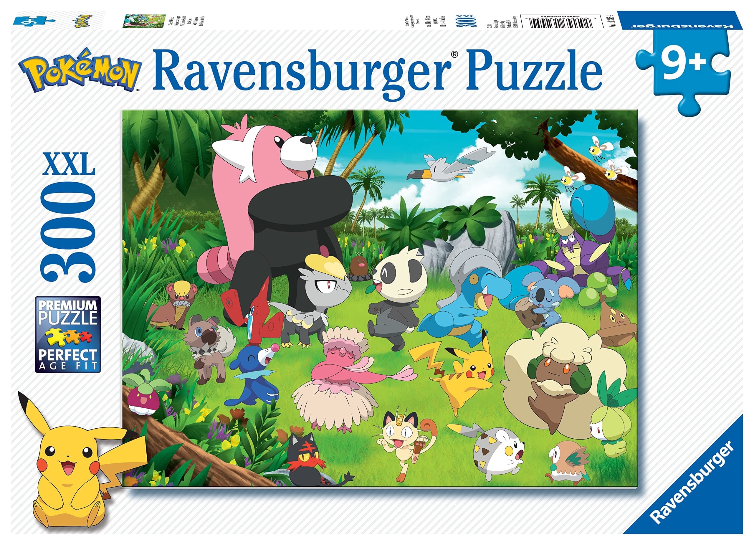 Ravensburger Kinderpuzzle 13245 - Wilde Pokémon - 300 Teile XXL Pokémon Puzzle für Kinder ab 9 Jahren