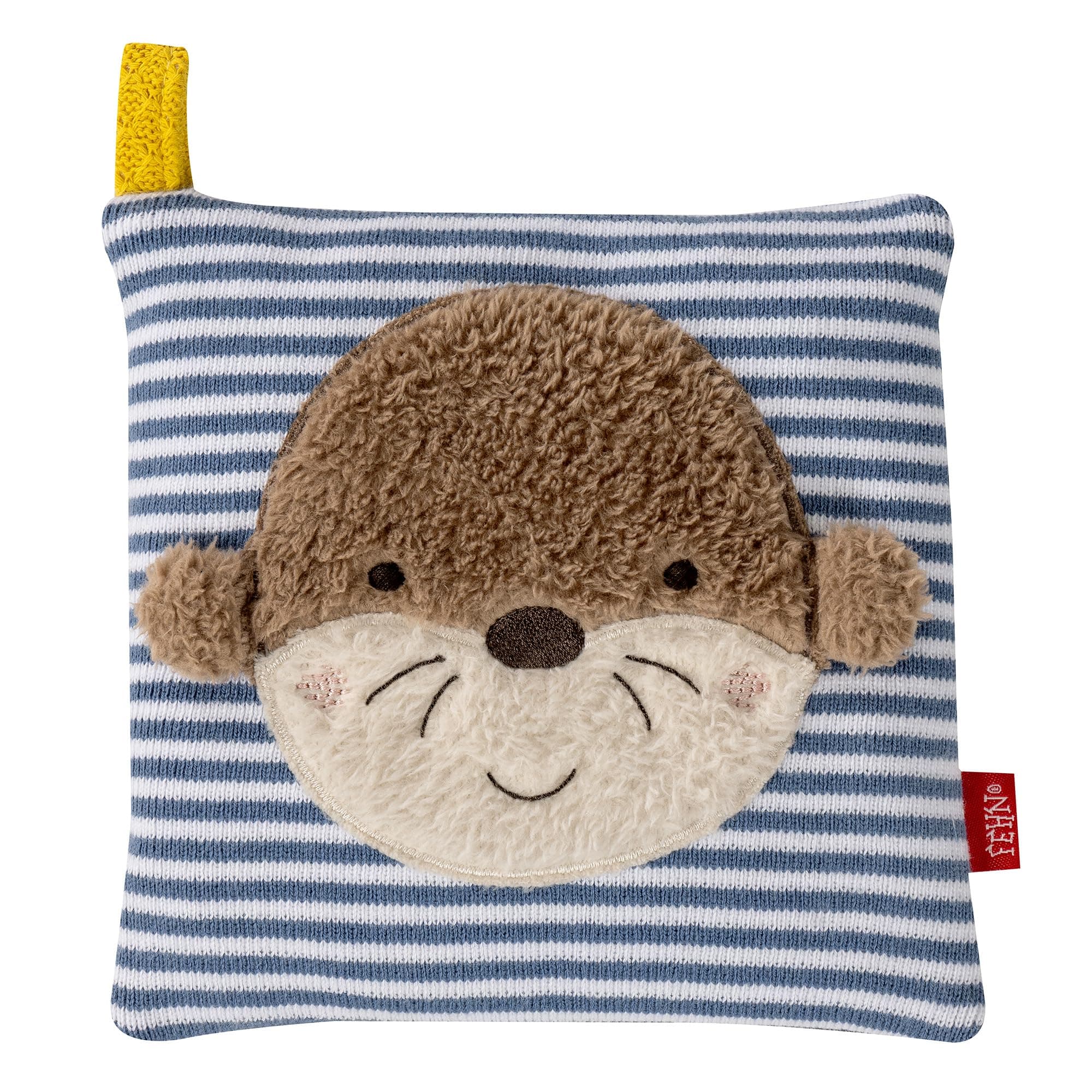 Fehn Kirschkernkissen Otter - Kuschelkissen mit entnehmbarem Wärme-/ Kältesäckchen - für Babys und Kleinkinder ab 0+ Monaten