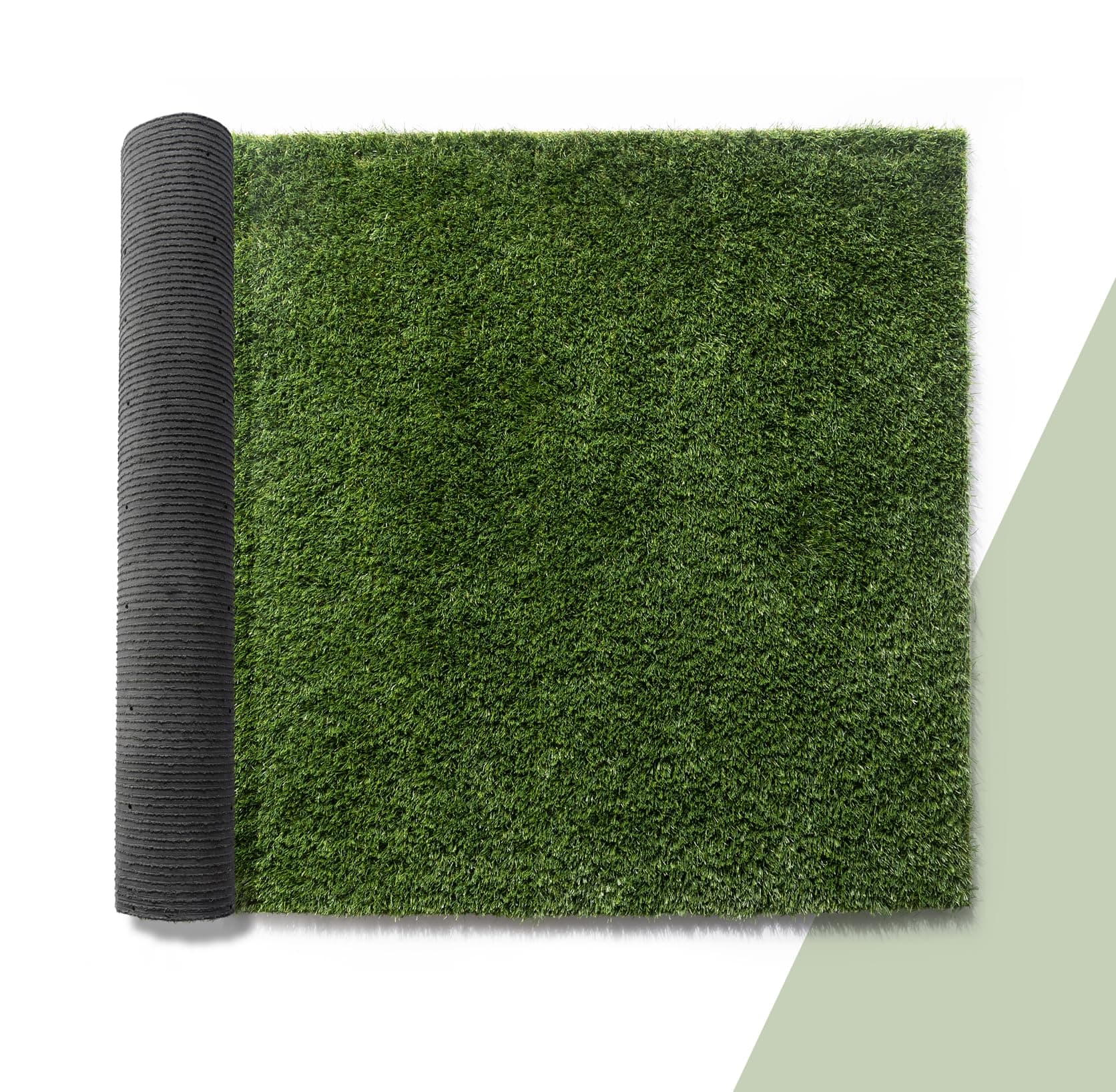 Paco Home Kunstrasen für Garten Balkon Terrasse Rasenteppich Indoor Outdoor Teppich Natürlich Weich Natur Optik Waschbar, Model:25mm, Größe:100x100cm