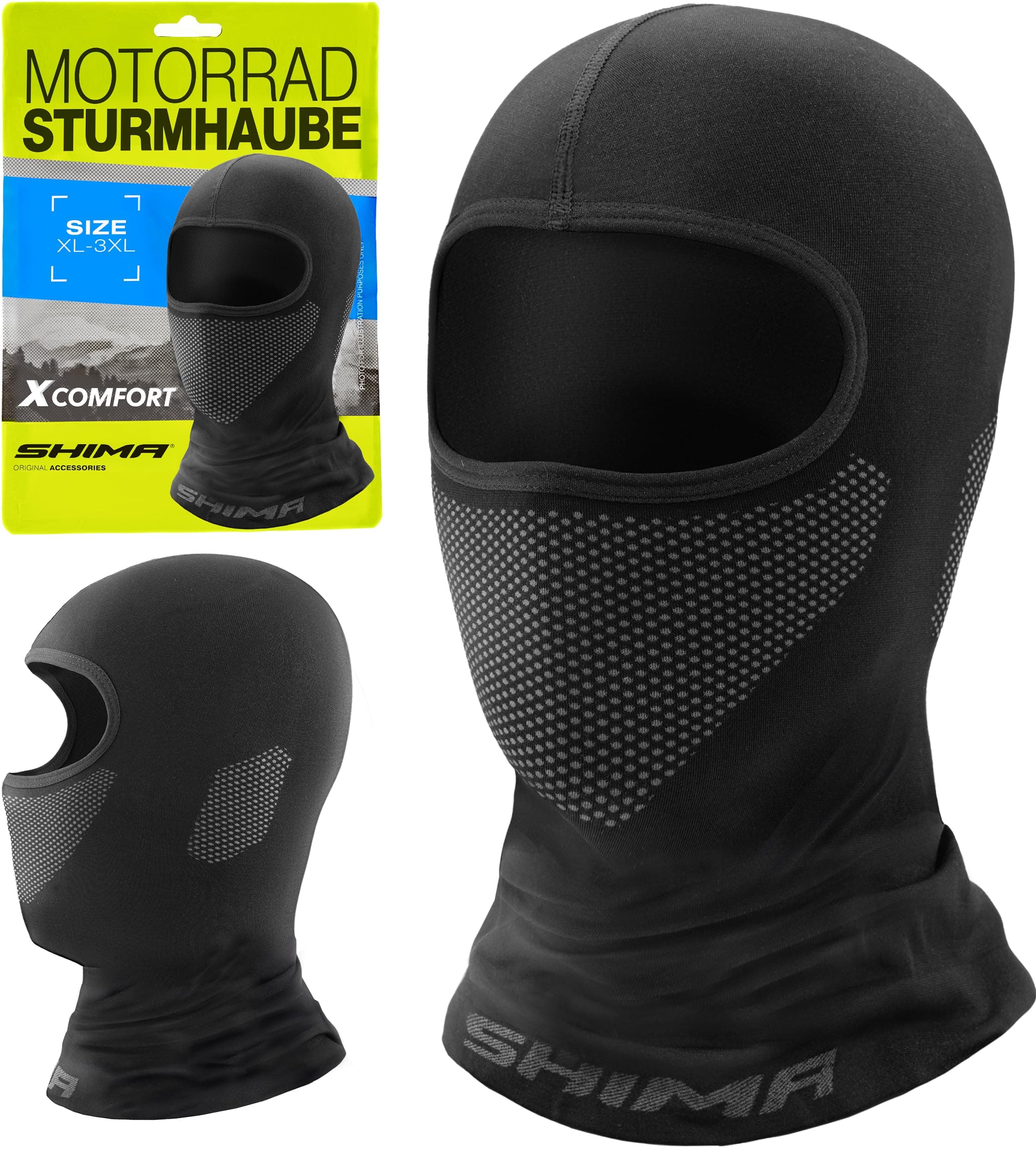 SHIMA X-Comfort Sturmhaube Motorrad Damen Herren Balaclava Sommer Winter Haube Unter Helm Atmungsaktiv