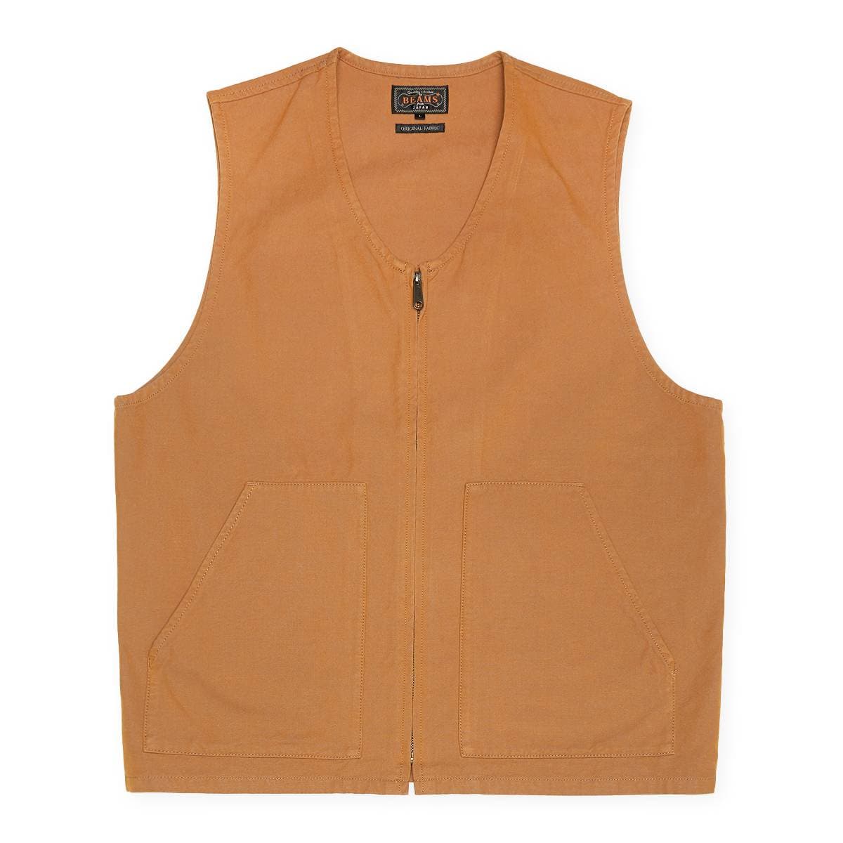 Work Zip Vest Canvas 