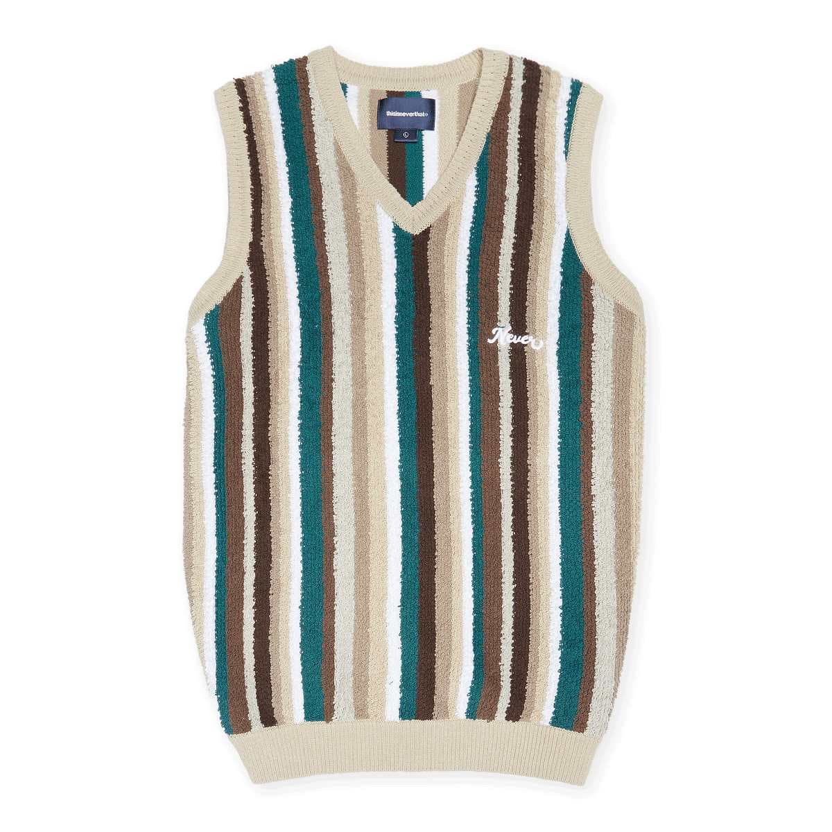 Striped Knit Vest 