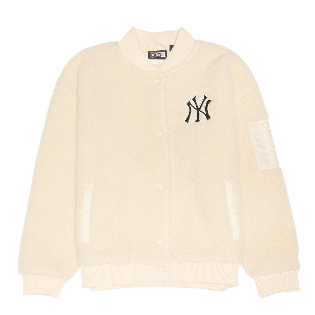 Wmns MLB New York Yankees OS Sherpa Bomber Jacket