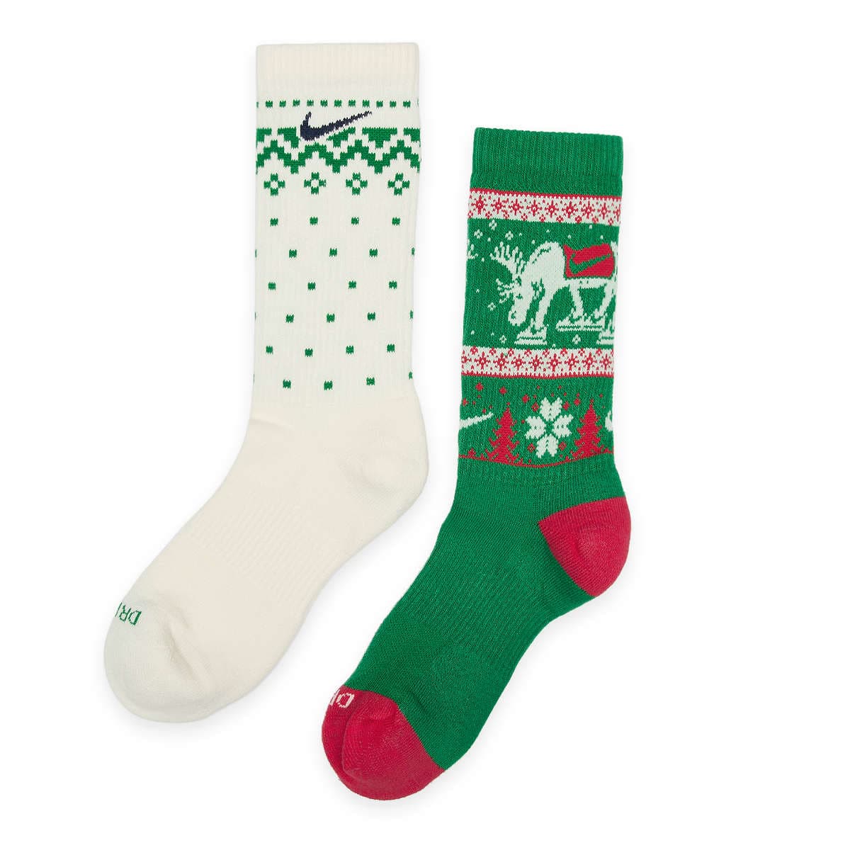 Everyday Plus Cushioned Winter Wonderland Crew Socks 2 Pack