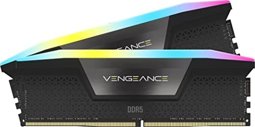 Corsair Vengeance RGB DDR5 RAM 32GB (2x16GB) 5200MHz CL40 Intel XMP 3.0 Desktop-Arbeitsspeicher – Schwarz (CMH32GX5M2B5200C40)