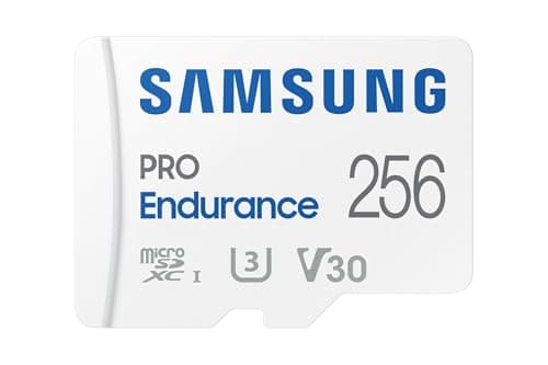 Samsung Pro Endurance - Tarjeta de Memoria de monitoreo de vídeo microSDXC UHS-I U3 de 100 MB/s con Adaptador (MB-MJ256KA)