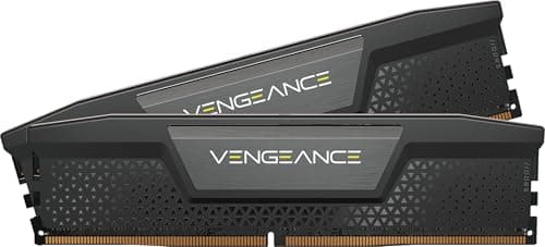 CORSAIR VENGEANCE DDR5 RAM 32GB (2x16GB) Up to 6000MHz CL28 Intel XMP iCUE Compatible Computer Memory – Black (CMK32GX5M2B6000C28)