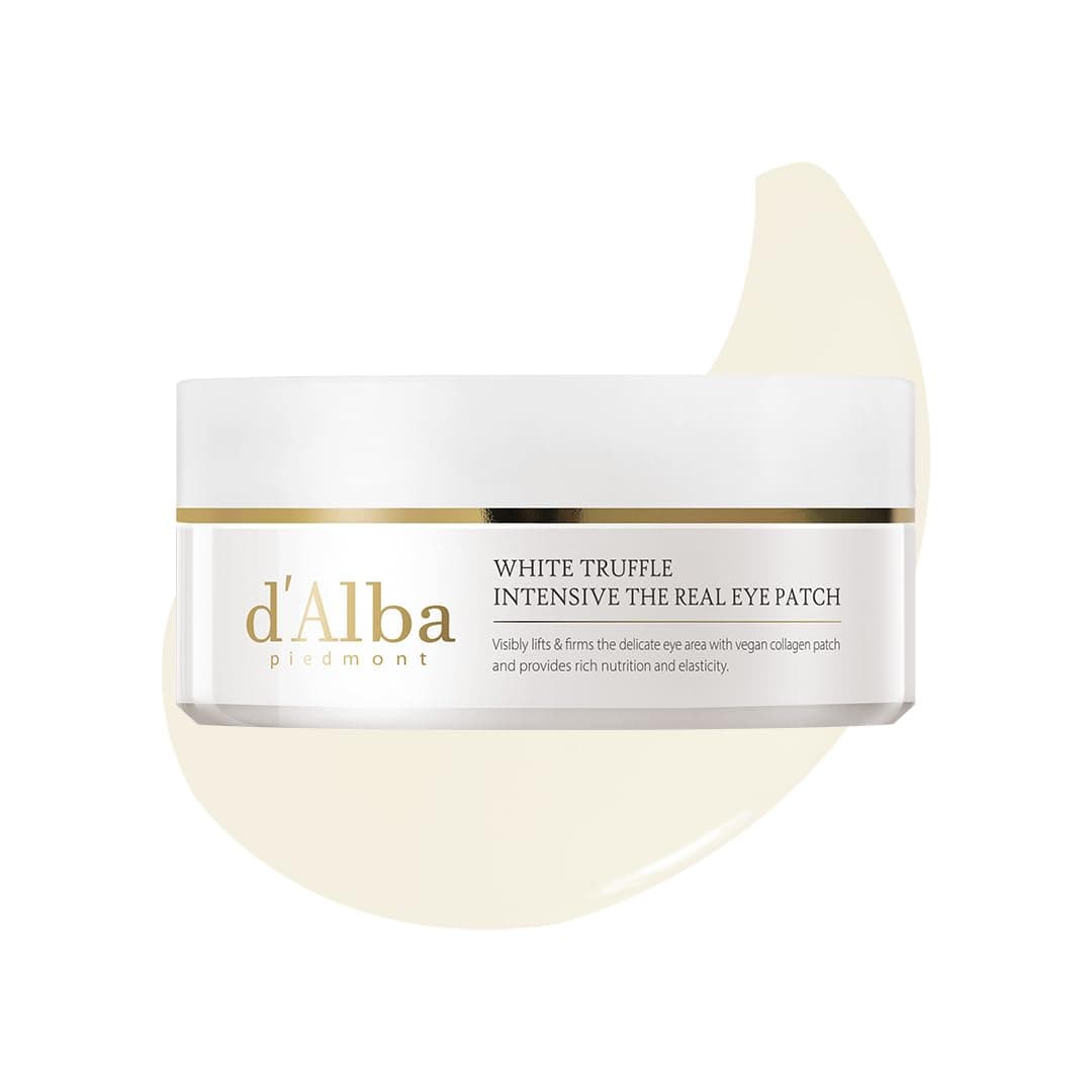 d’Alba Parches Ojos Bolsas y Ojeras – White Truffle Intensive Eye Patch 90 g (68 unidades), Mascarillas Contorno de Ojos Antiedad, Hidratantes e Iluminadoras – Korean Skincare