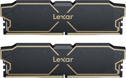 Lexar OC Memoria RAM DDR5 32GB Kit (2x16GB) 6000 MHz, DRAM 288-Pin UDIMM PC Memoria DDR5 para Computadora Juegos Alto Rendimiento Compatible con Intel XMP 3.0/AMD Expo 1.35V
