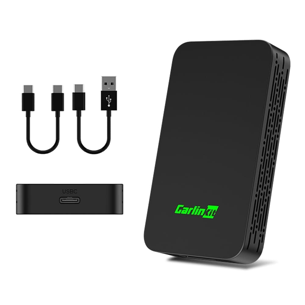CarlinKit 5.0 Wireless CarPlay/Android Auto 2Air Adaptador ,Convierte CarPlay&Android Auto por Cable a inalámbrico,Soporta actualización OTA