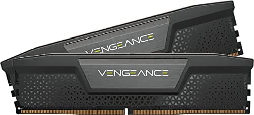 CORSAIR Vengeance DDR5 RAM 64GB (2x32GB) hasta 5600MHz CL40 Intel XMP 3.0 Memoria de Ordenador de Sobremesa – Negro (CMK64GX5M2B5600C40)