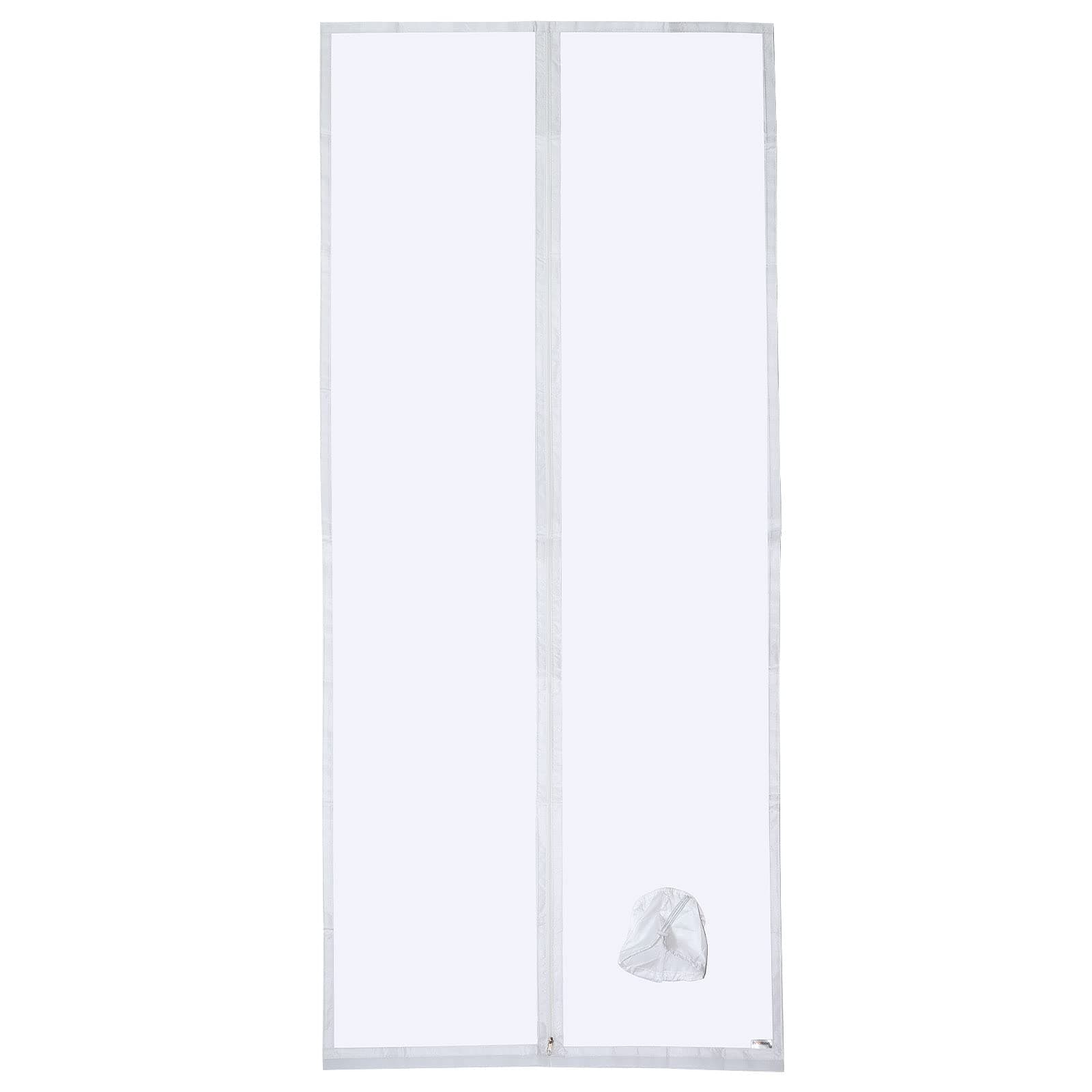 HOOMEE 120x240CM Guarnizione Universale per Porte Finestre per Condizionatore Portatile con Chiusura a Sacco Ferma Tubo – per Tutti Climatizzatori Mobili, Facile da Montare