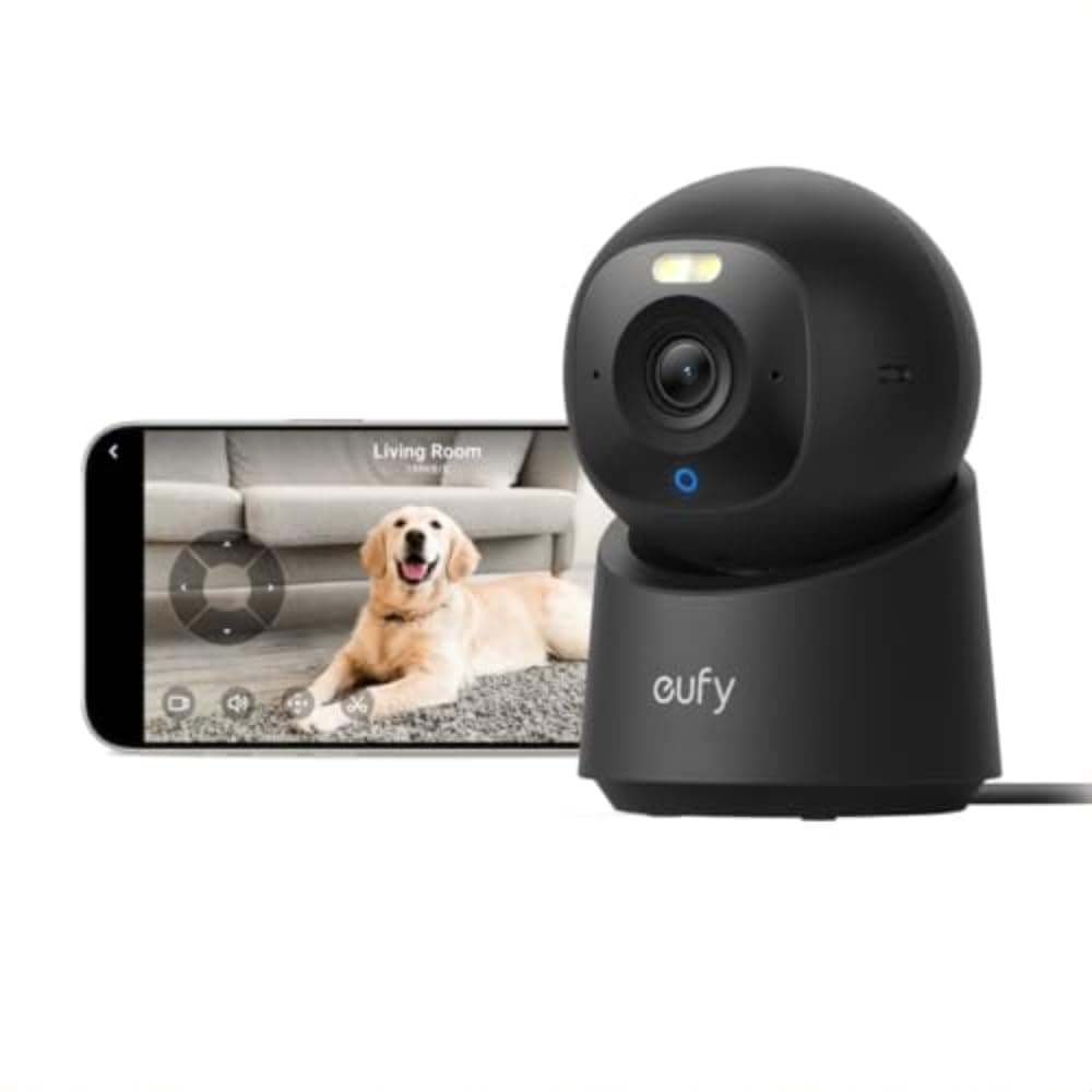 eufy Security Caméra Intérieure E30, 4K UHD, Rotation 360°
