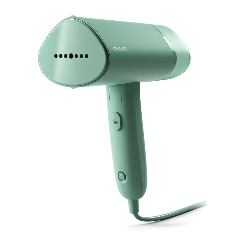 Philips Steamer 3000 Serie, Grün, 1000 W | Dampfglätter mit 100 ml Wassertank, Dampfleistung 20 g/min, inkl. Aufbewahrungstasche, 630 g (STH3010/70)