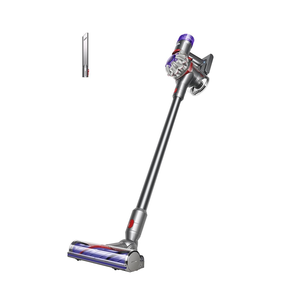 Dyson V8 Origin Kabelloser Staubsauger, Silver und Nickel, 130 AW, Motorbar | Hohe Saugkraft Für Vielseitige Reinigung Als Bodenstaubsauger Und Handgerät Mit Haarentwirrungstechnologie Und Guter Laufzeit