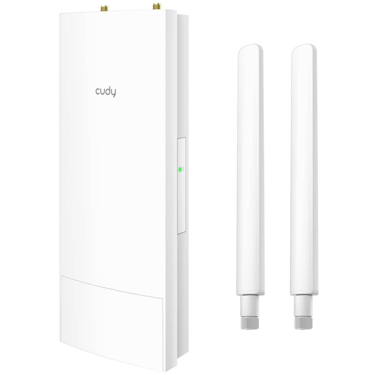 Cudy IP65 Point D'accès Extérieur AX3000 WiFi 6 Haute Puissance, FEM Haute Puissance Externe, Gigabit RJ45, Prend en Charge PoE Passif, AP3000 Outdoor
