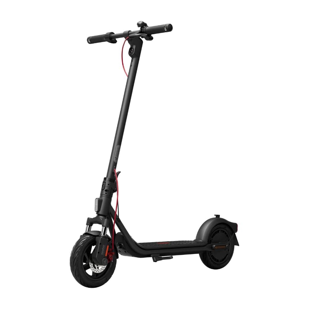Segway-Ninebot F2 Pro D II, E-Scooter mit Deutscher Straßenzulassung für Erwachsene, 65km Reichweite im Eco-Modus, 120kg Tragfähigkeit, vordere Doppelfederung, Farb LED Display, Schwarz