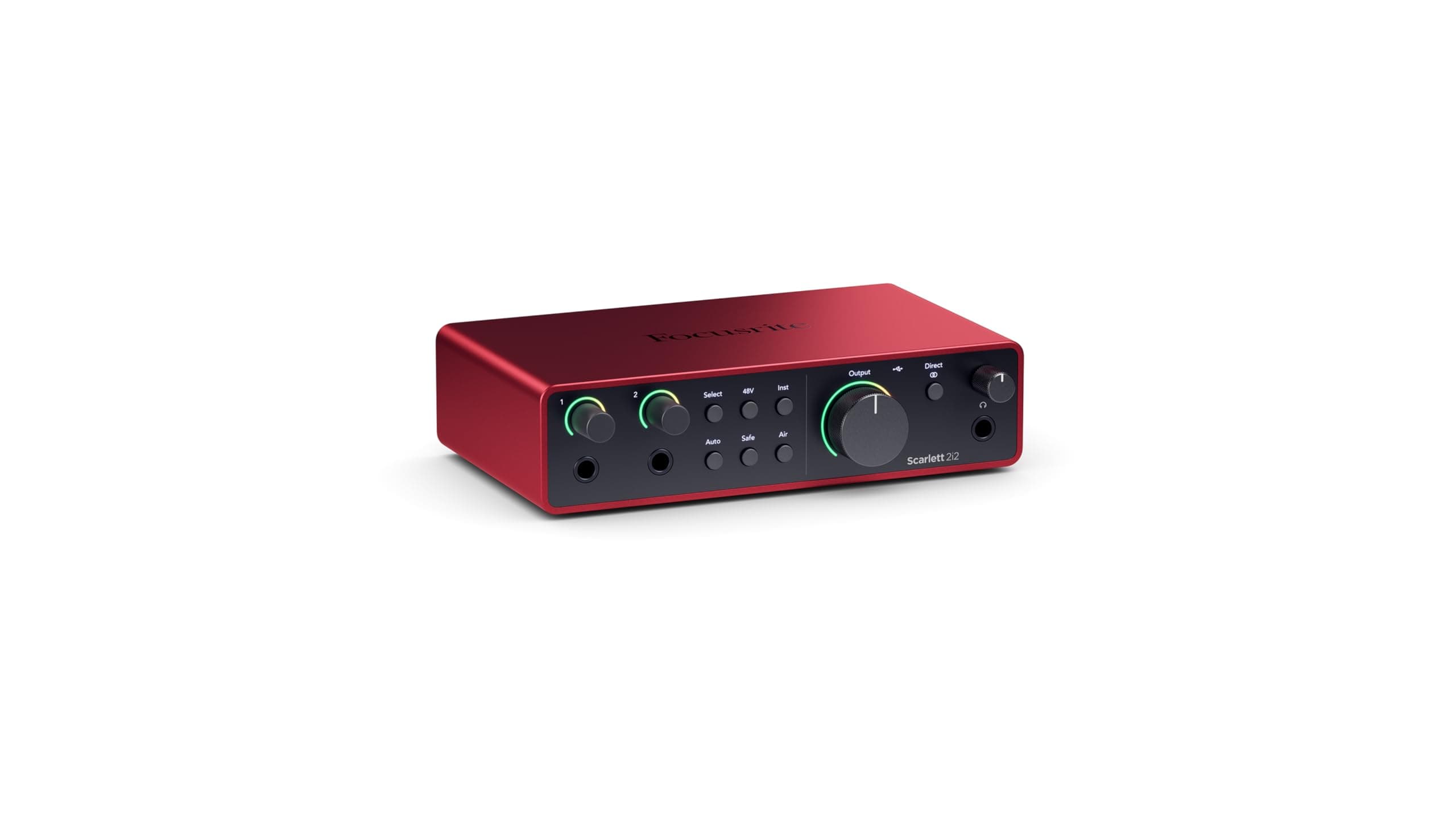 Focusrite Scarlett 2i2 (4° gen.), interfaccia audio USB per registrazioni, brani, streaming e podcast — Registrazioni professionali ad alta fedeltà e tutto il software necessario
