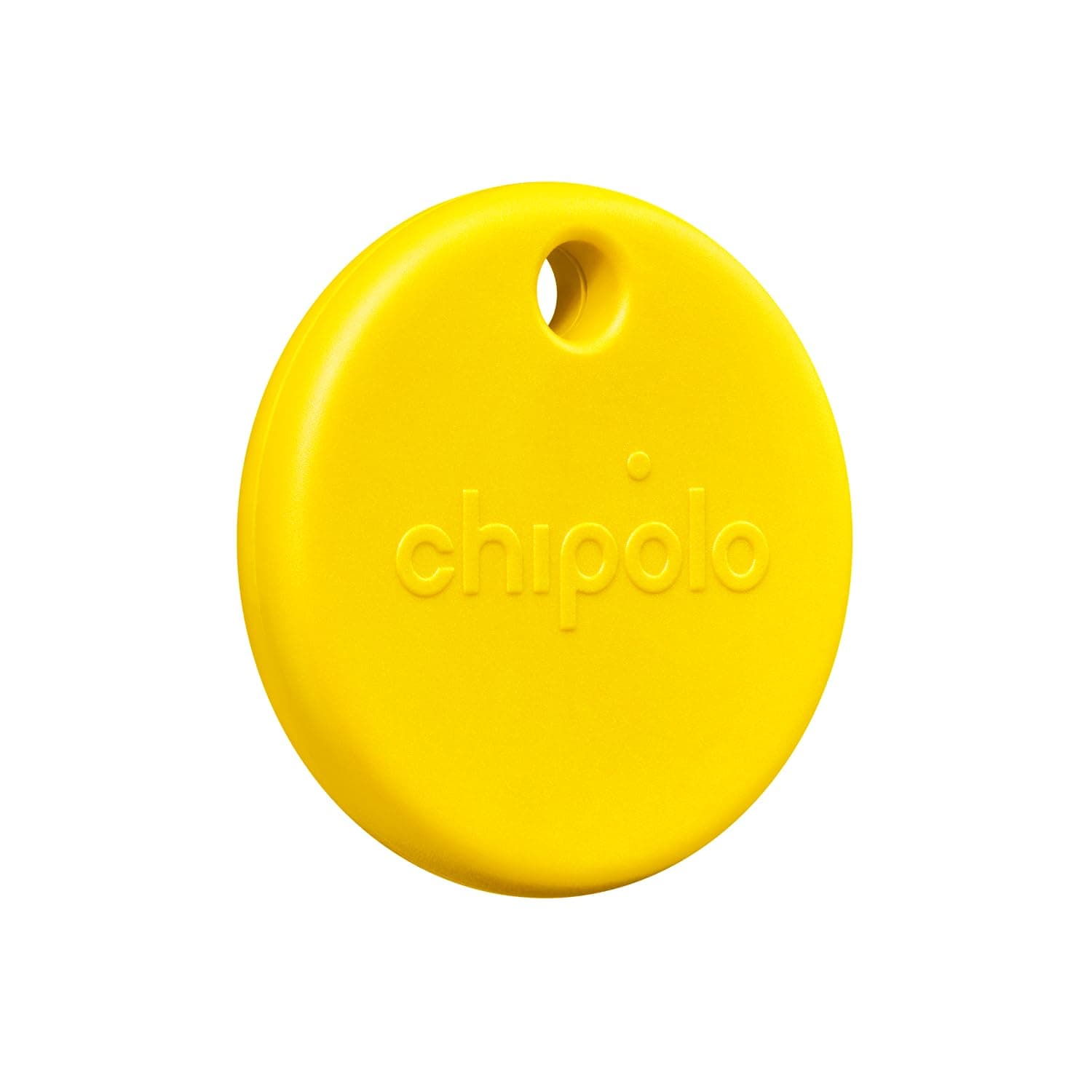 Chipolo POP Tracker - Un tracker Bluetooth sonoro, colorato | e compatibile con Chiama il telefono e gli Avvisi di fuori portata, funziona con Find Hub su Google o Apple Find My - Giallo