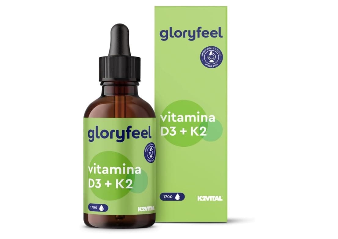 Vitamina D3 K2 50ml in Gocce, Eletto PRODOTTO DELL'ANNO 2025, Colecalciferolo 1000 UI per Goccia, Menachinone Premium 99,7+% All Trans MK7 (K2VITAL® di Kappa), Naturale con Pipetta Dosagocce