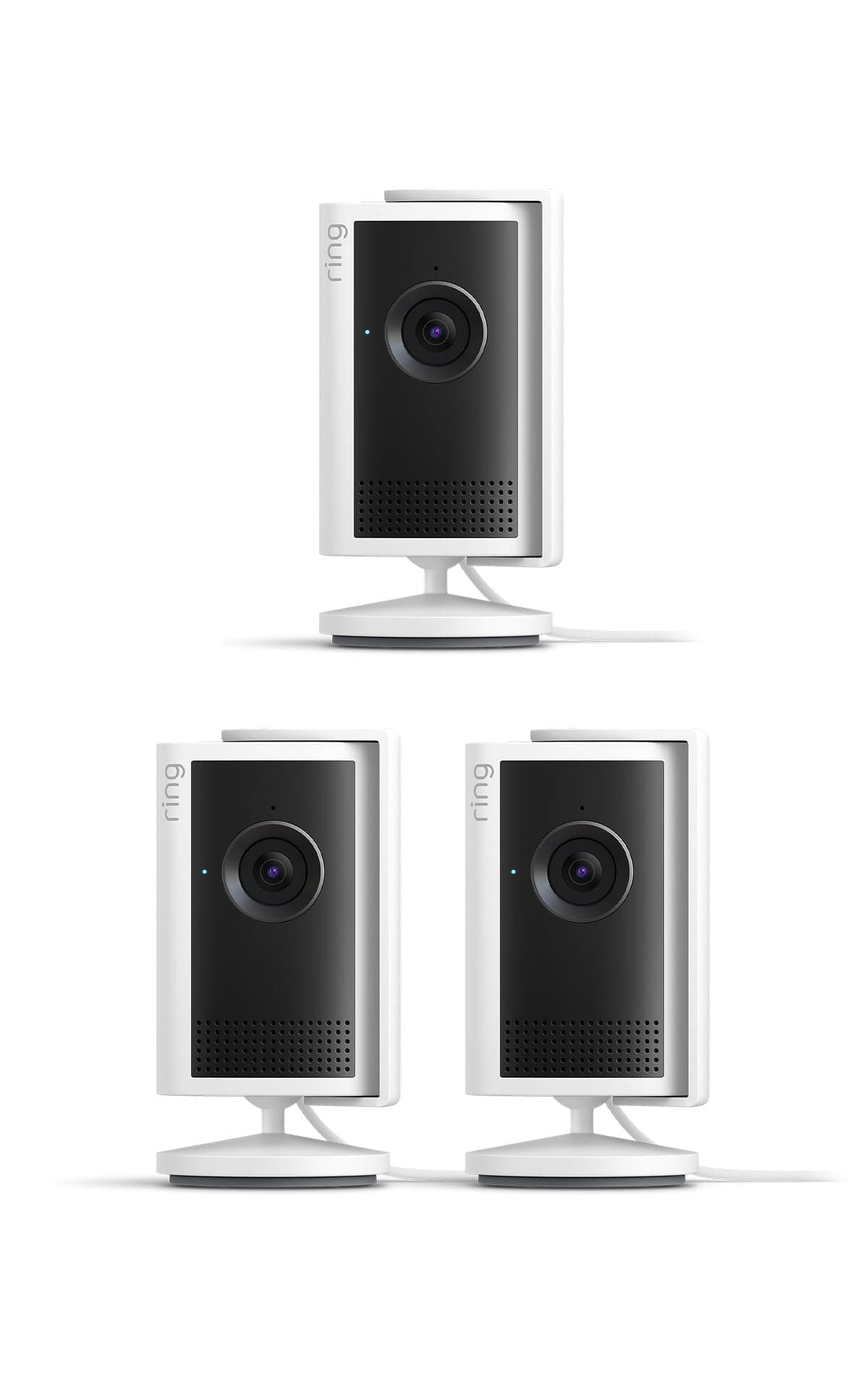 Ring Cámara interior Plus (Indoor Camera Plus, última generación) | Cámara de seguridad, enchufe | Retinal 2K, cubierta manual del objetivo | Prueba gratuita de 30 días del plan de suscripción Ring