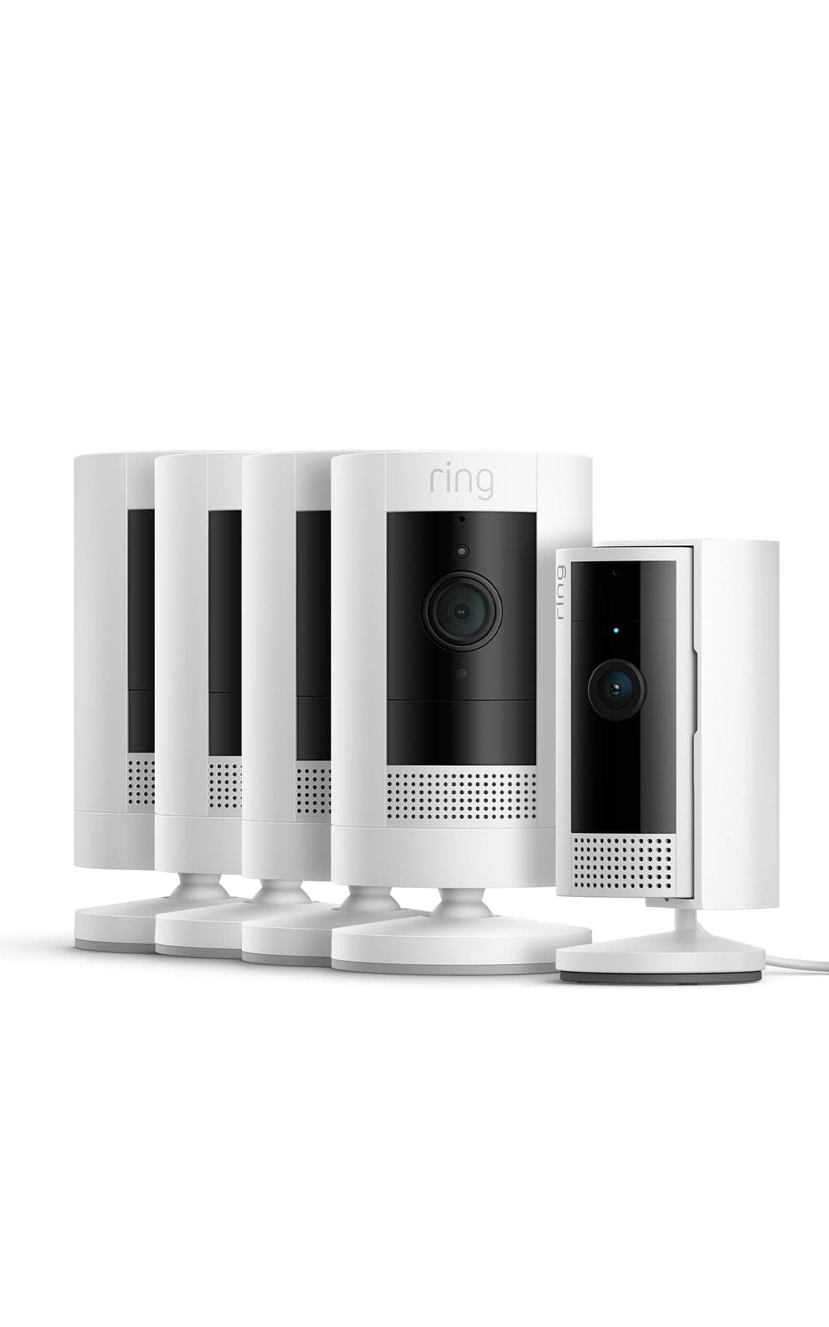 Ring videocamera esterna a batteria (Stick Up Cam) + Ring videocamera interna