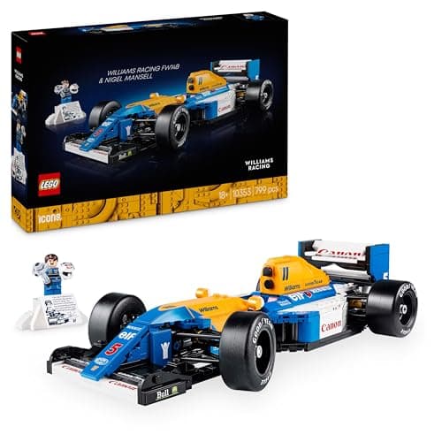 LEGO Icons Williams Racing FW14B y Nigel Mansell Maquetas para Construir para Adultos con Minifigura, Kit de Maquetas de Coche de Fórmula 1, Regalo para Hombres y Padres Fans de la F1 10353