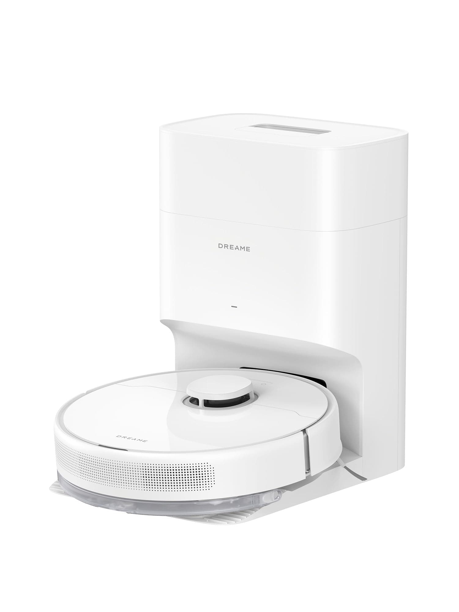 dreame D10 Plus Gen 2 Robot Aspirateur Laveur avec Vidange Automatique Poussière, Stocke jusqu'à 90 Jours de Poussière, Navigation LiDAR, Aspiration 6000Pa Tapis et Poils d'animaux, Batterie 285 Min