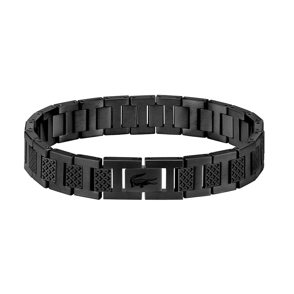 Lacoste Brazalete de eslabón Colección METROPOLE Decorado con diseño petit piqué - Disponible para él y para ella