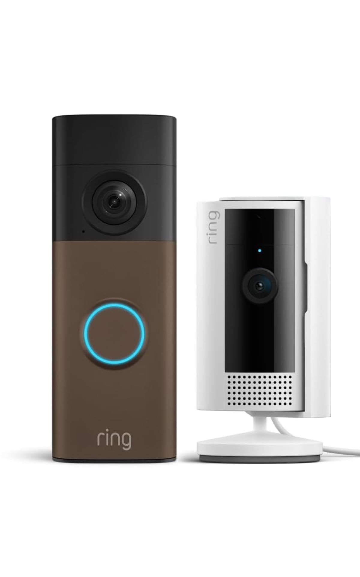 Ring Battery Video Doorbell (neueste Gen.) + Indoor Camera (2. Gen.) | Kabellose Türklingel | Retinal 2K | 6x-Zoom | Eingebauter Akku | 30 Tage Ring-Abonnement-Testphase