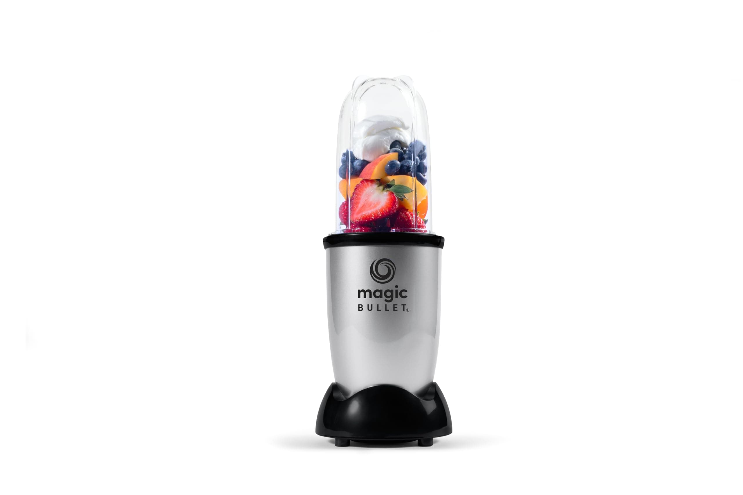 nutribullet Magic Bullet Mini, Blender Électrique, Petit Blender, Pack Basique 3 Pièces, Puissance 200 Watts, Gris, MBR03