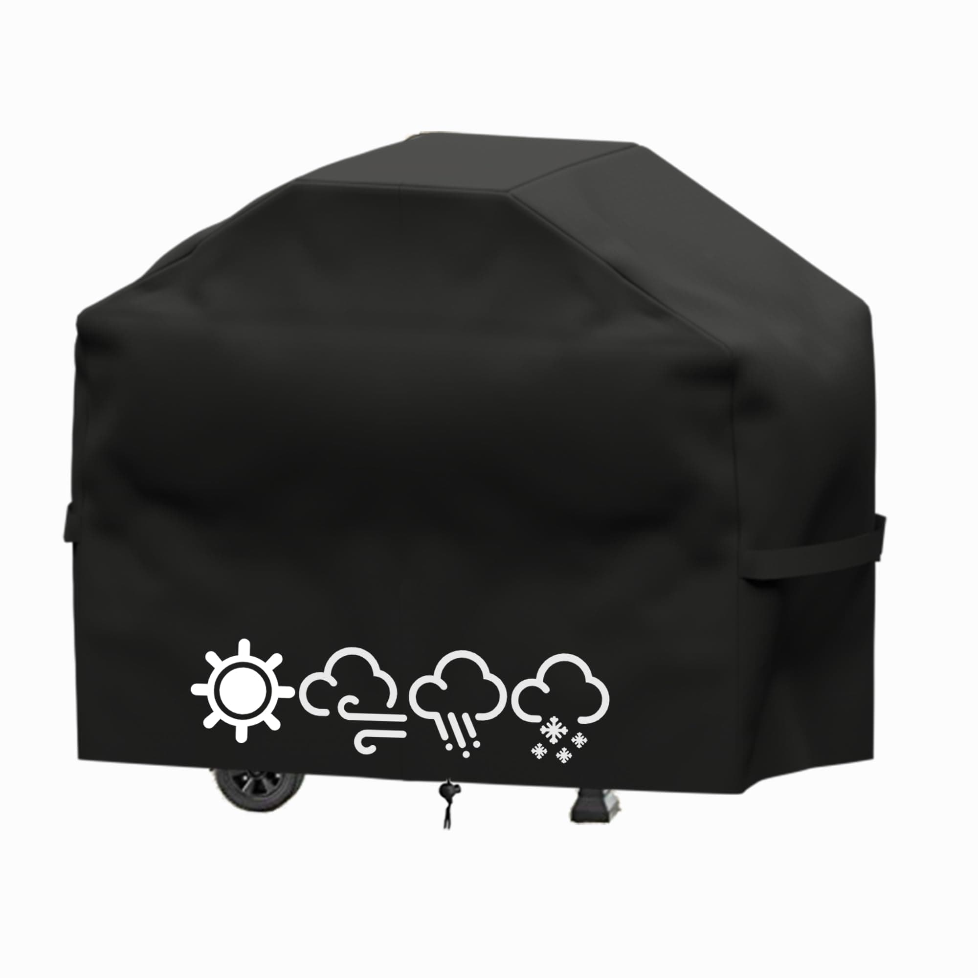Housse Barbecue Exterieur,Housse Barbecue,Housse Plancha Exterieur,Bache Barbecue Exterieur,Couverture de Grill Anti-Vent/Anti-UV/Anti-l'eau/Anti-l'Humidité/Antipoussière (145X61X117 CM)