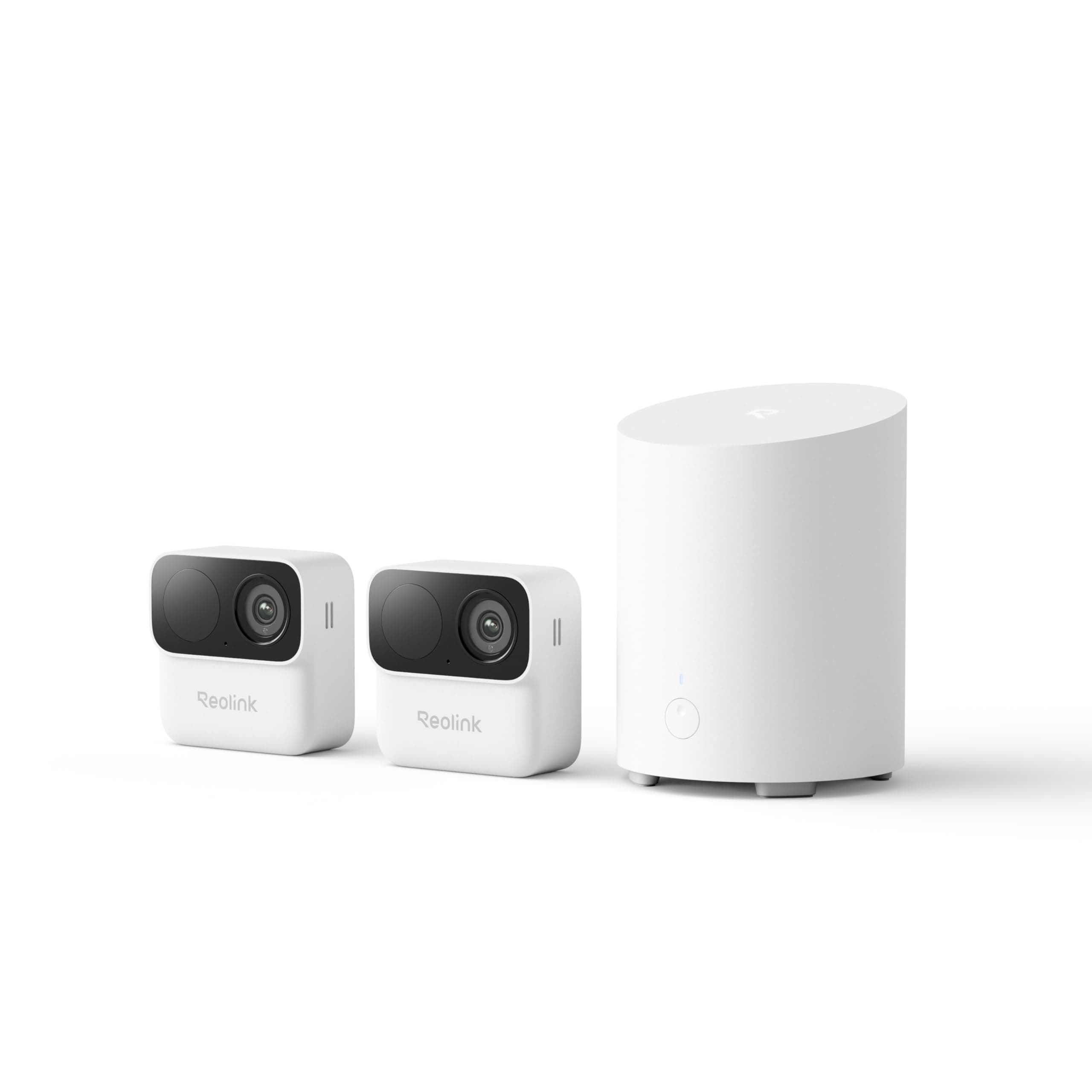 Reolink Kit Caméra Surveillance 2X Magnétique sans Fil, Autonomie 9 Mois | Détection IA, Vision Nocturne 1080P, IP67, Stockage Local sans Abonnement, Jusqu'à 1 To, Home Hub Mini+Argus MagiCam