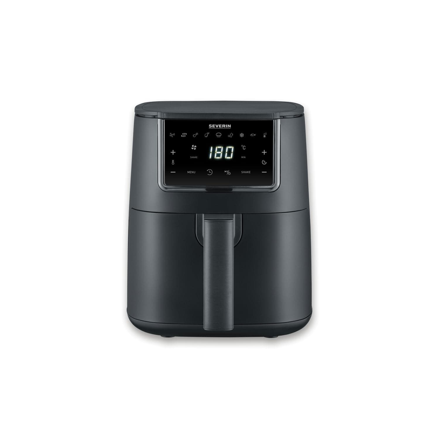 SEVERIN Friggitrice ad Aria FryLight, Friggitrice Senza Olio, Touch Screen, 8 Programmi Automatici, Funzione Mantenimento Calore, Capacità 4 L, 1300 W, Nero - FR 2461