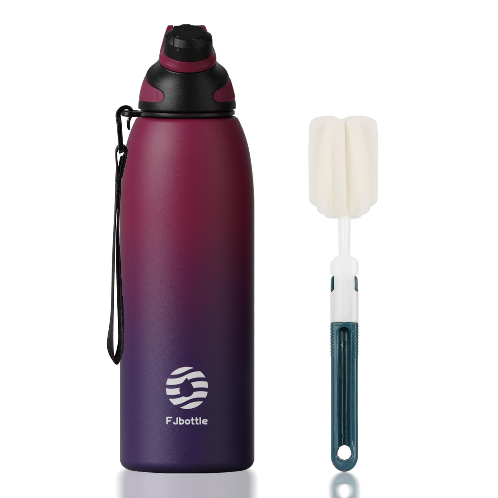 Fjbottle Borraccia Termica con Tappo magnetico 1500ML, Bottiglia Termica per Bambini - Senza BPA/Senza Perdite Borracce acciaio inox per Scuola, Sport, Palestra, Ciclismo