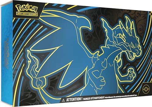 Pokémon: Colección Ultra-Premium Mega Dracaufeu X-ex (2 Cartas promocionales Brillantes, 18 Refuerzos y Accesorios de Juego Premium)