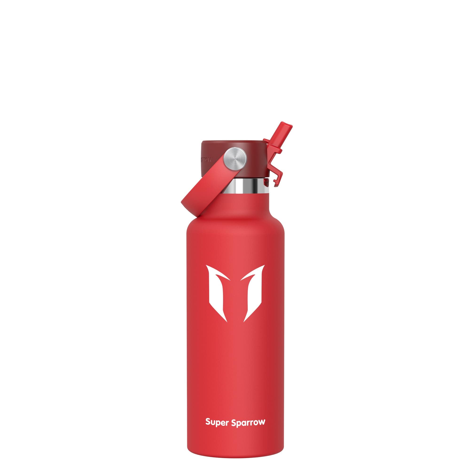 Super Sparrow Borraccia Termica, Acciaio Inox Bottiglia Termica - 350ml, 500ml, 750ml, 1L, 1.2L - Senza BPA Borracce, Borraccia Bambini per Scuola, Sport, Campeggio, Yoga, Palestra, Ciclismo