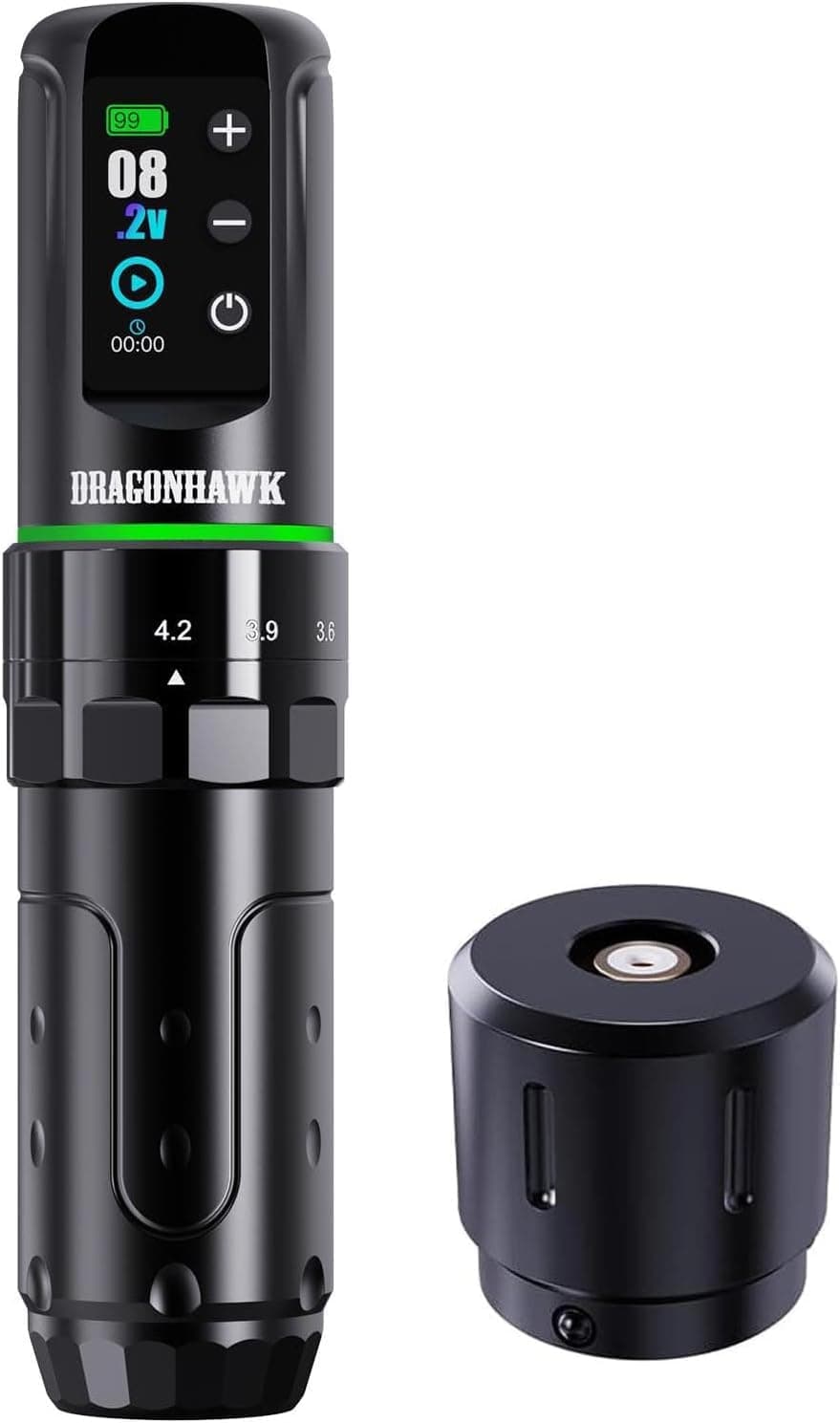 Dragonhawk L3 Máquina de tatuaje rotativa Batería Inalámbrica Tattoo Machine Pen Wireless de 2000 mAh Batería Tattoo Gun stroke length 2.4mm-4.2mm de Artista de tatuajes, principiante